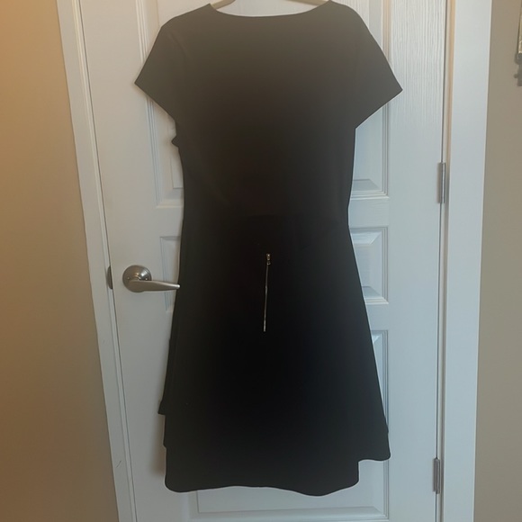 Black fit and flare dress with cutout back - Picture 7 of 8